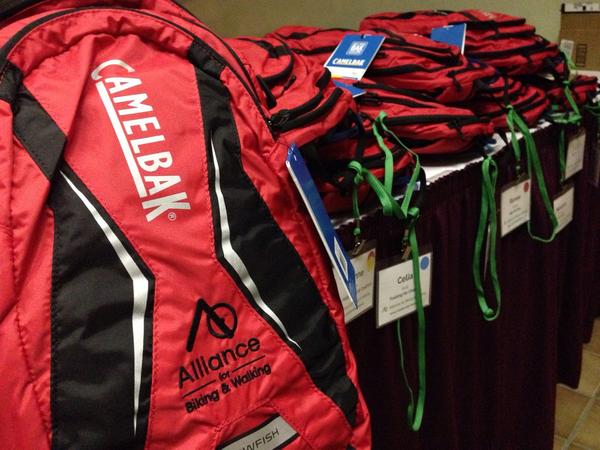 The @CamelBak bags are ready to go for advocates at #LR14. http://t.co/EVZ3Ft74AW