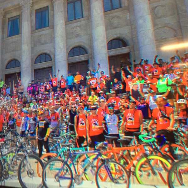 San Juan making progress for bikes as transportation. @metrobikespr #OpenStreets15 @BikeWalk http://t.co/TsOesg9iGi