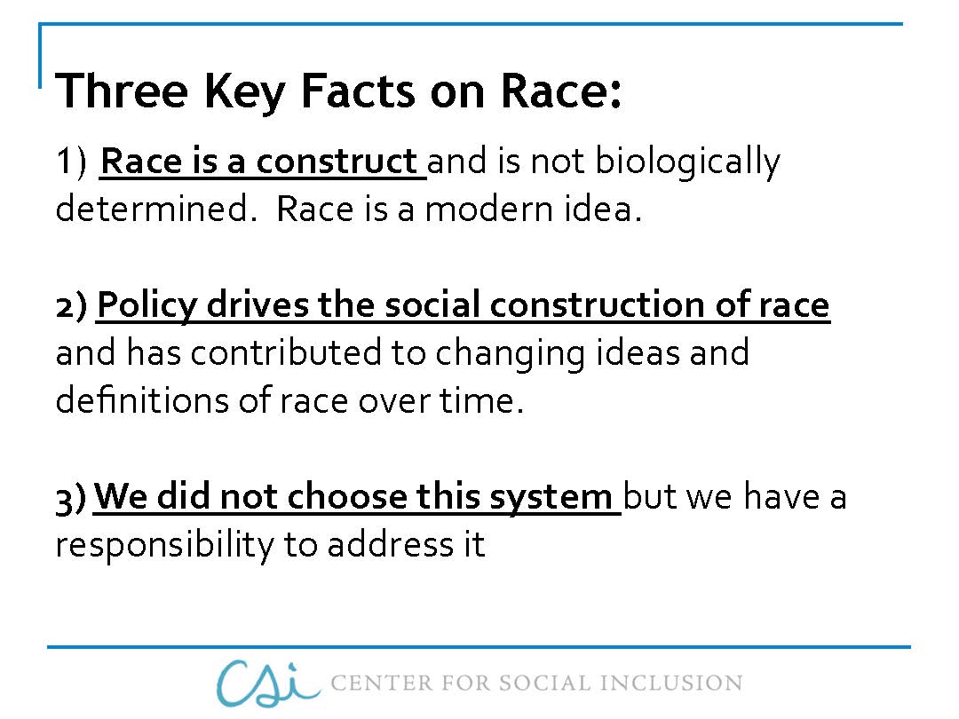 3 facts about race