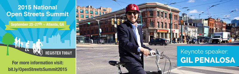 Gil Penalosa will keynote the 2015 National Open Streets Summit