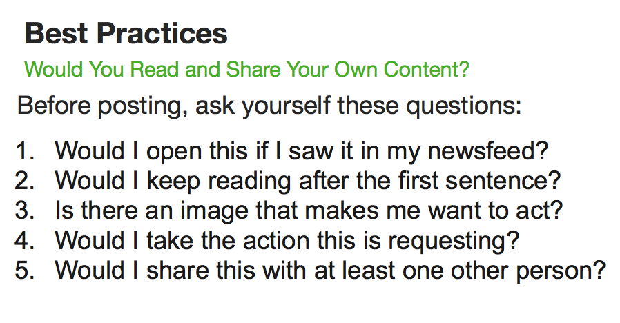 5 questions before posting