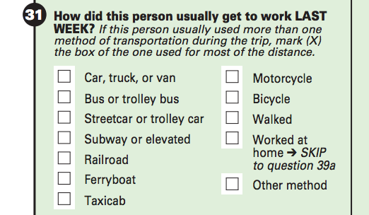 ACS commute question