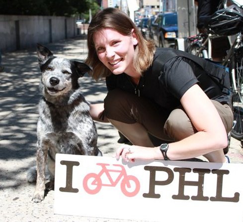 Breen and I bike philly