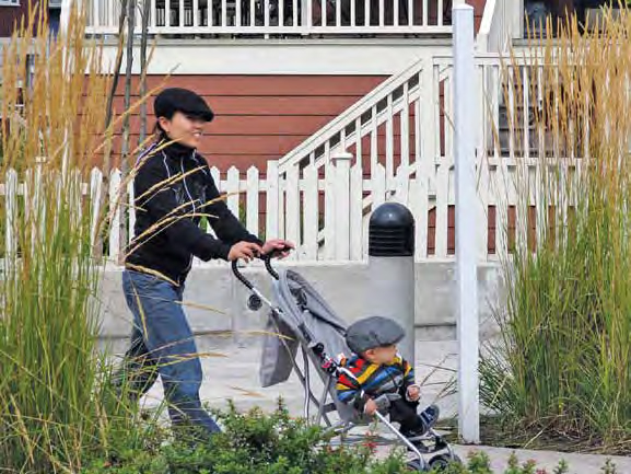 Stroller walking