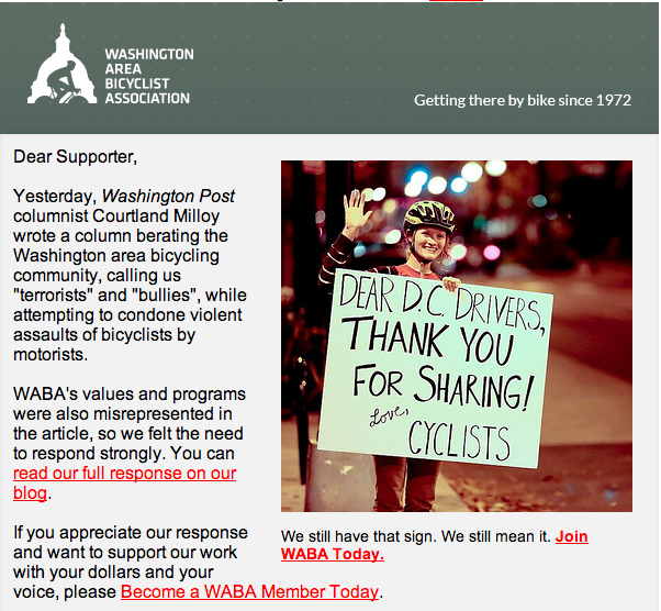 WABA rapid response email