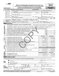 2014 990 form